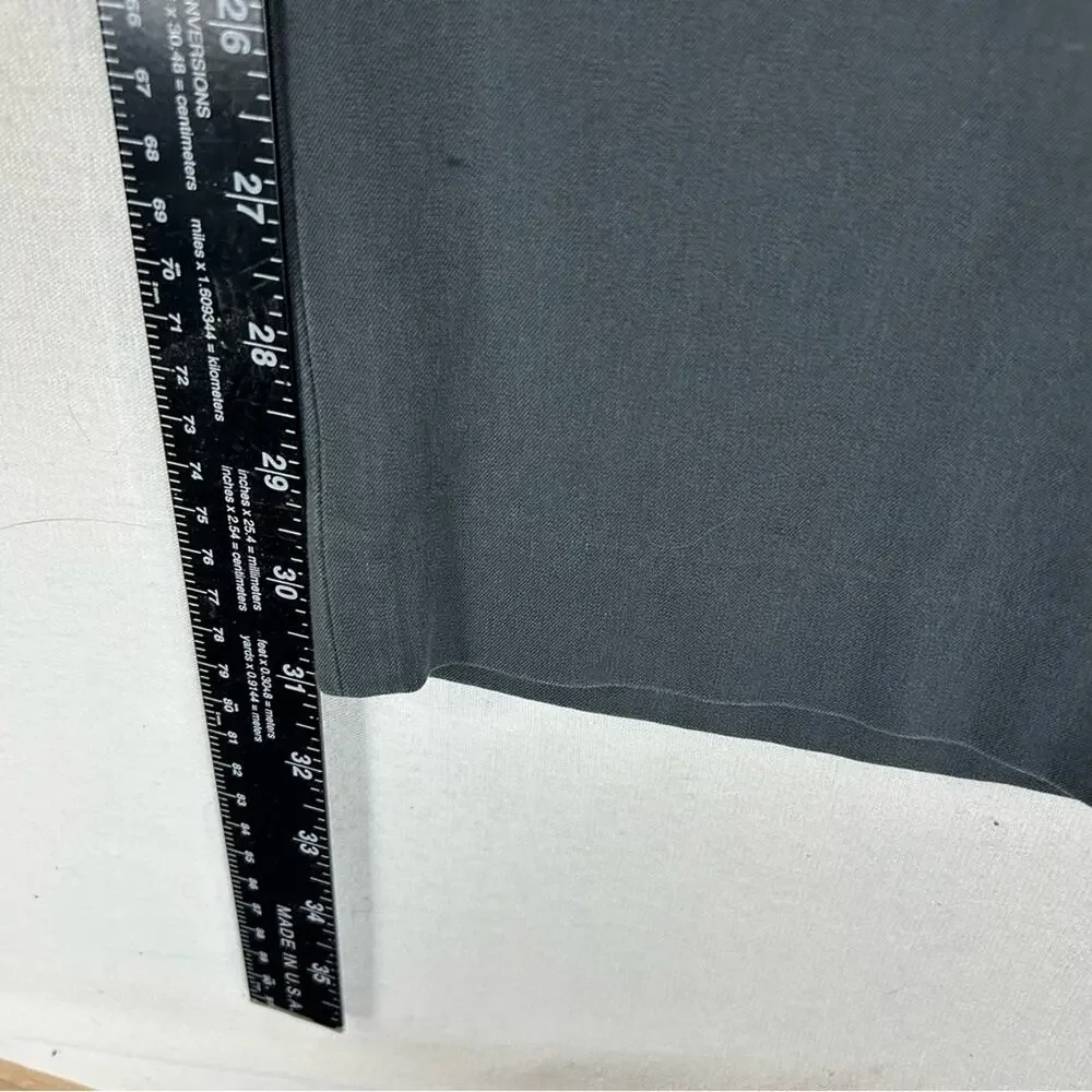 Banana Republic Vintage Gray Dress Pants Womens 10 Stretch Straight High Rise